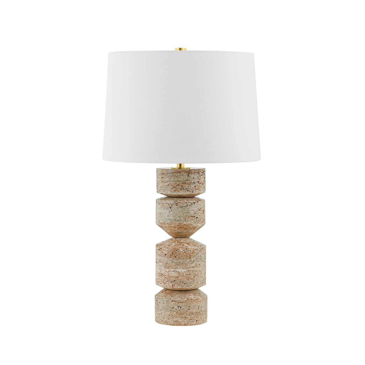 GALEVILLE TABLE LAMP with AGED BRASS Finish