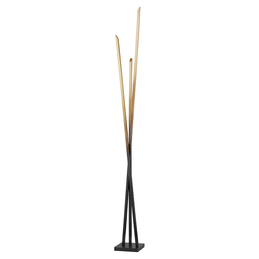 Gansevoort Floor Lamp with Gradient Brass Finish