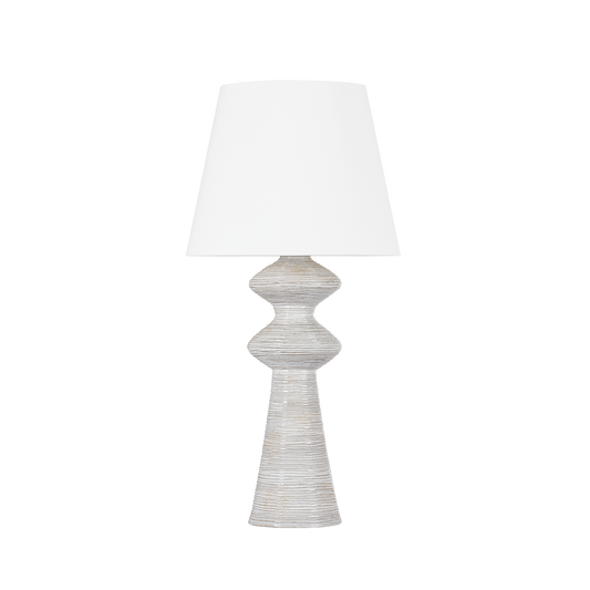 STEINWAY TABLE LAMP with AGED BRASS/CERAMIC SNOWBANK Finish