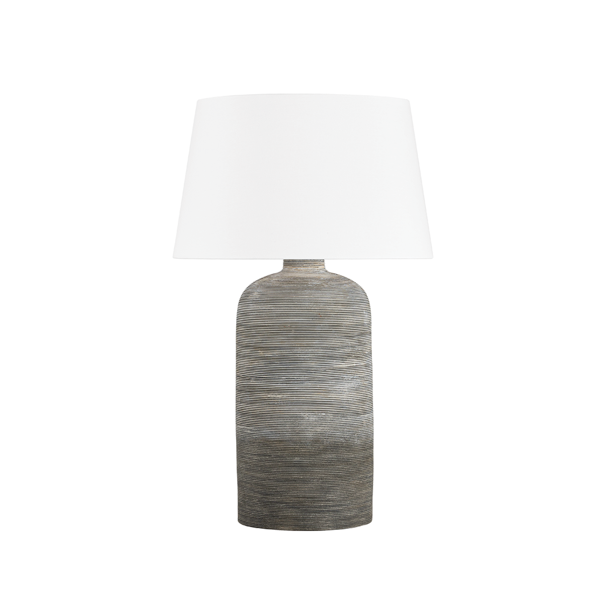 SUTTON MANOR TABLE LAMP with AGED BRASS/CERAMIC CREAM SHADOW Finish