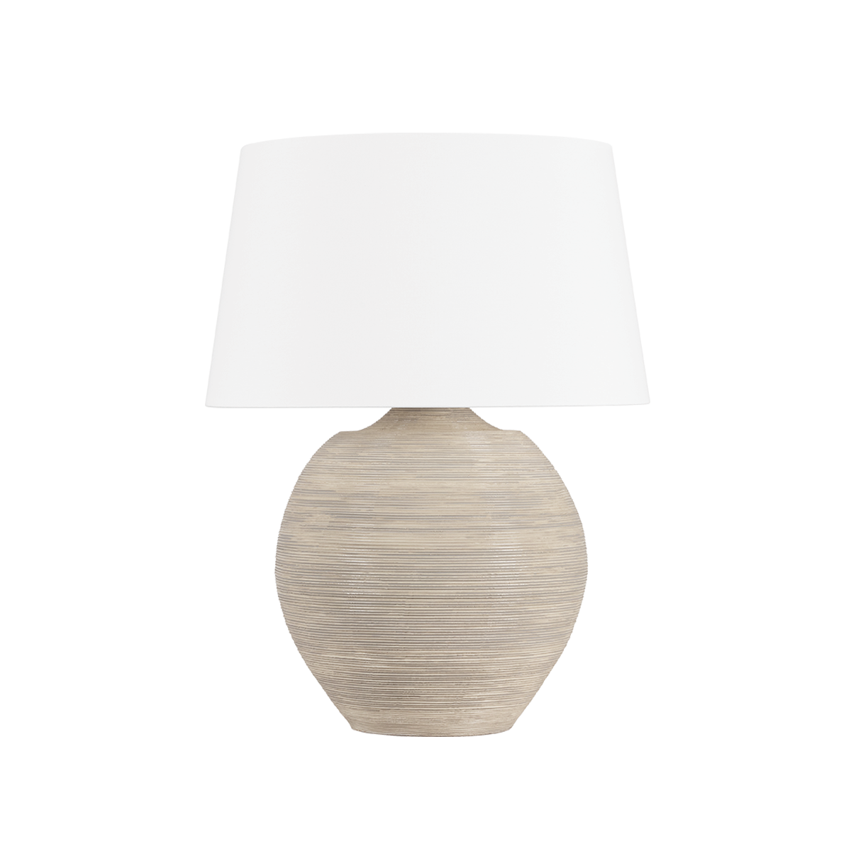 KITCHAWAN TABLE LAMP with AGED BRASS/CERAMIC ARTISAN CREAM Finish