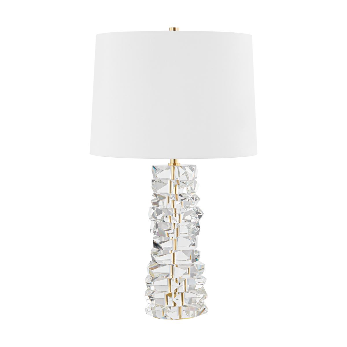 BELLARIE Table Lamp with Aged Brass Finish