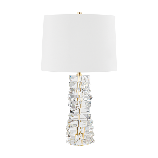 BELLARIE Table Lamp with Aged Brass Finish