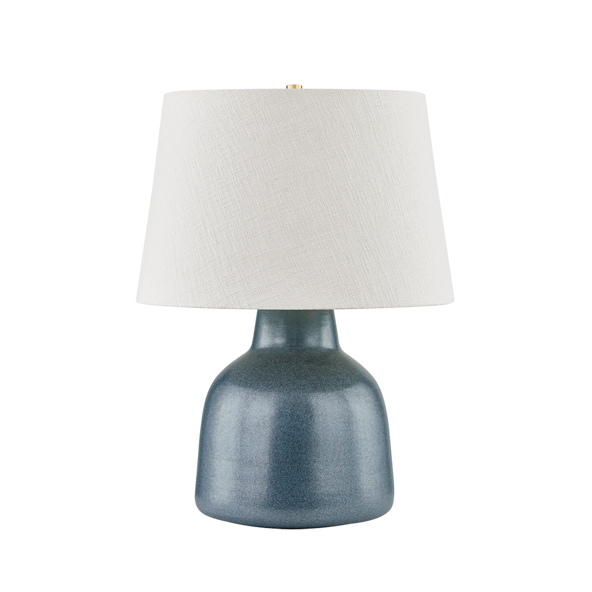 RIDGEFIELD TABLE LAMP with AGED BRASS/CERAMIC TEXTURED NAVY Finish