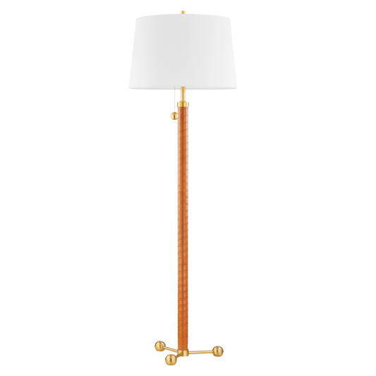 NOHO Floor Lamp with Aged Brass Finish