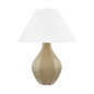 ABESCON Table Lamp with Aged Brass/Ceramic Cocoon Finish