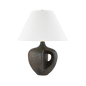 AVENEL TABLE LAMP with AGED BRASS/CERAMIC REACTIVE BRONZE Finish