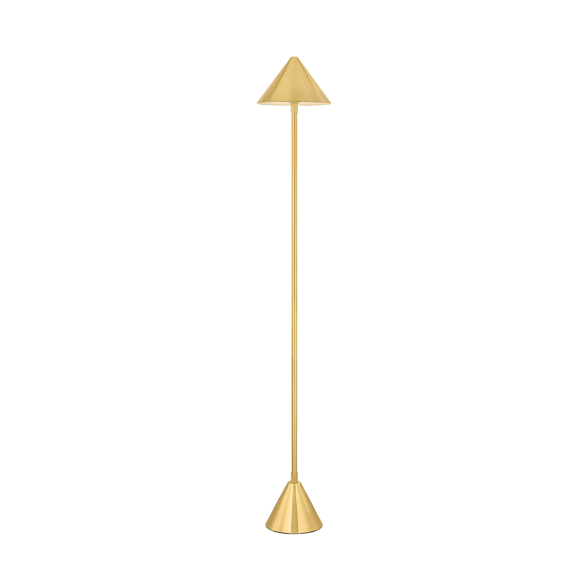 SALMA Rechargeable Floor Lamp with AGED BRASS Finish
