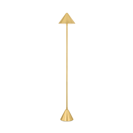 SALMA Rechargeable Floor Lamp with AGED BRASS Finish