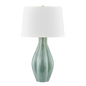 GALLOWAY TABLE LAMP with AGED BRASS/CERAMIC MOSS IVORY Finish