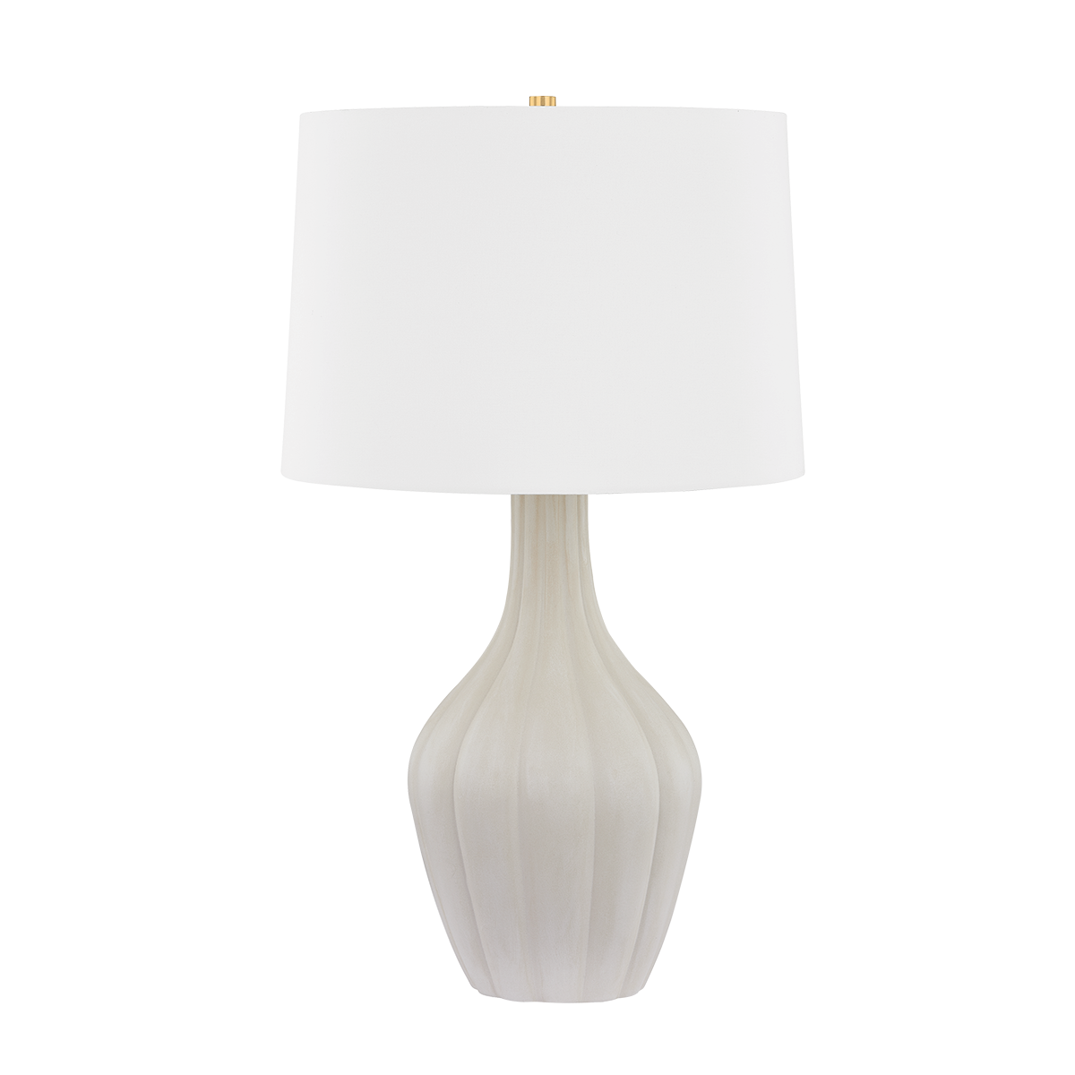 GLENDORA Table Lamp with Aged Brass/Ceramic Misty Morning Finish