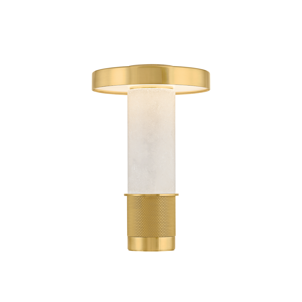 SEFTON Rechargeable Table Lamp with Aged Brass Finish