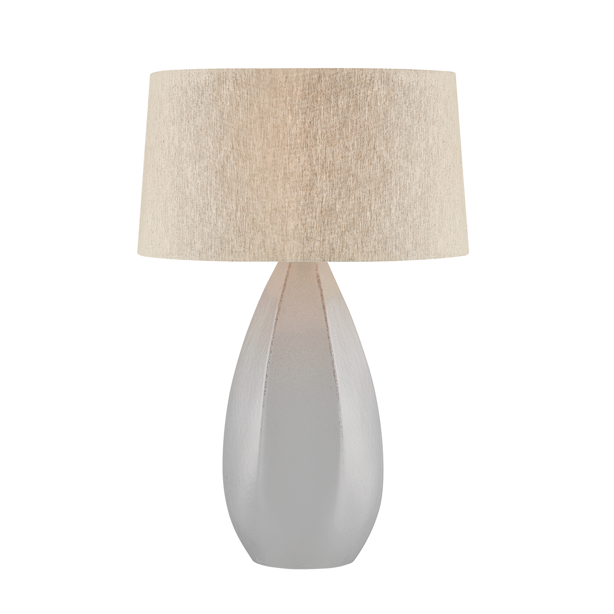 COLWYN Table Lamp with AGED BRASS/CERAMIC DOVE WHITE Finish