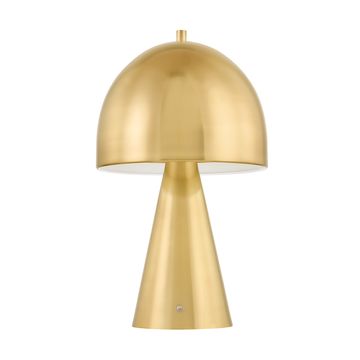 HOPKINTON Rechargeable Table Lamp with Aged Brass Finish