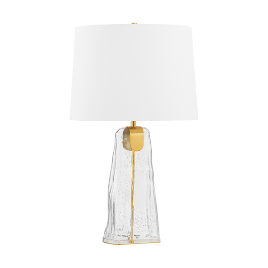 MIDURA Table Lamp with Aged Brass Finish
