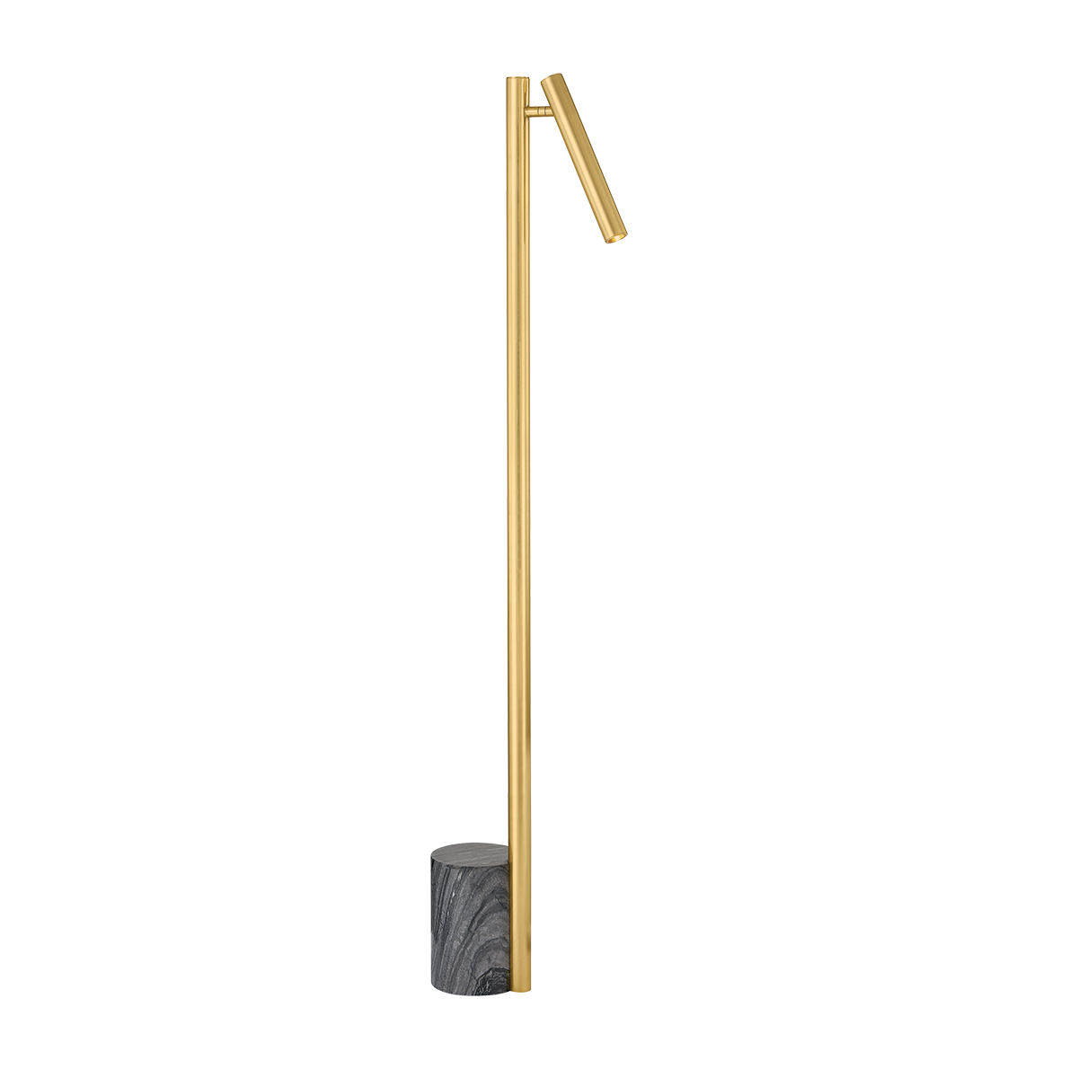 CIRCLEVILLE Floor Lamp with Aged Brass Finish