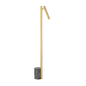 CIRCLEVILLE Floor Lamp with Aged Brass Finish