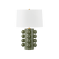ROSELLE Table Lamp with Aged Brass/Ceramic Moss Crackle Finish