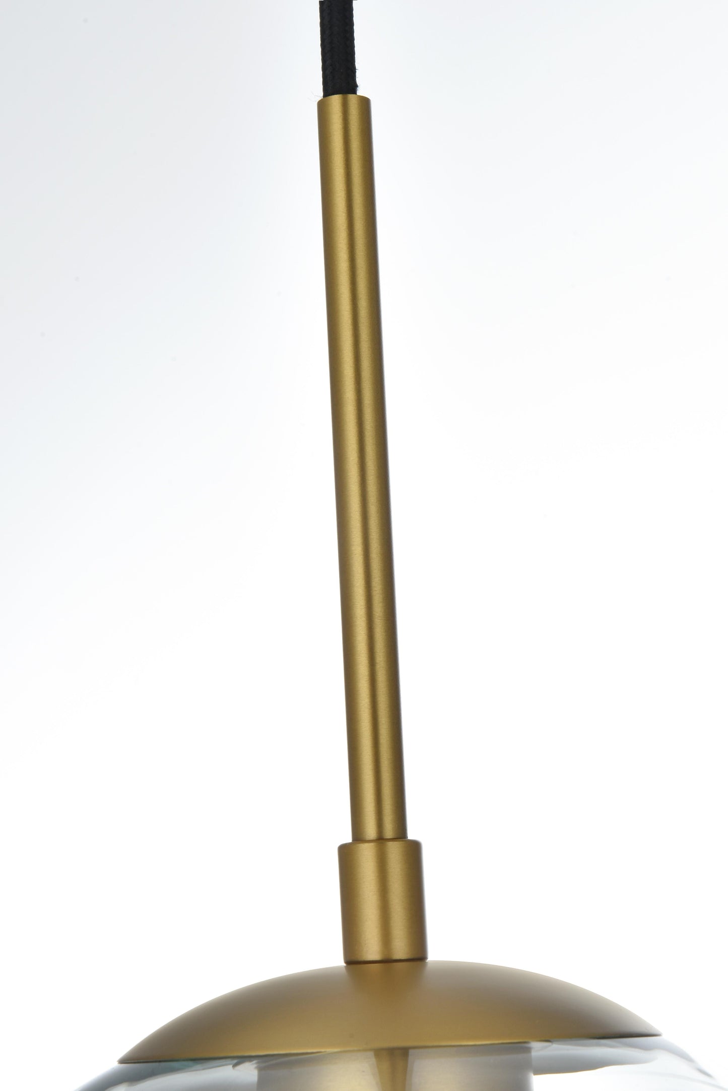 Baxter 18 Inch Flush Mount Clear Shade in Satin Gold