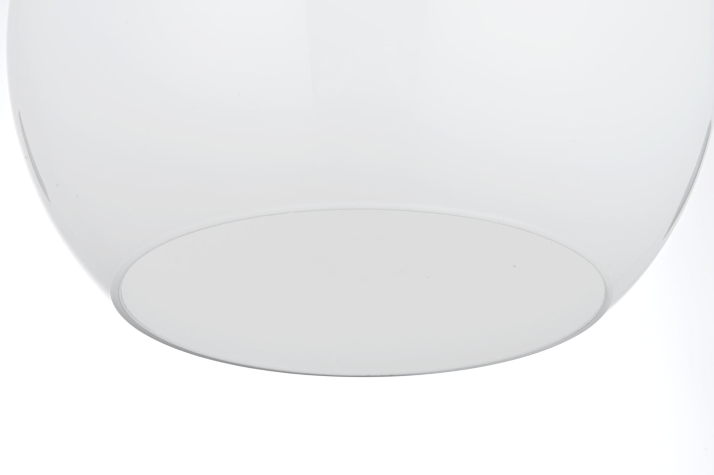 Baxter 10 Inch Pendant Frosted White Shade in Satin Gold