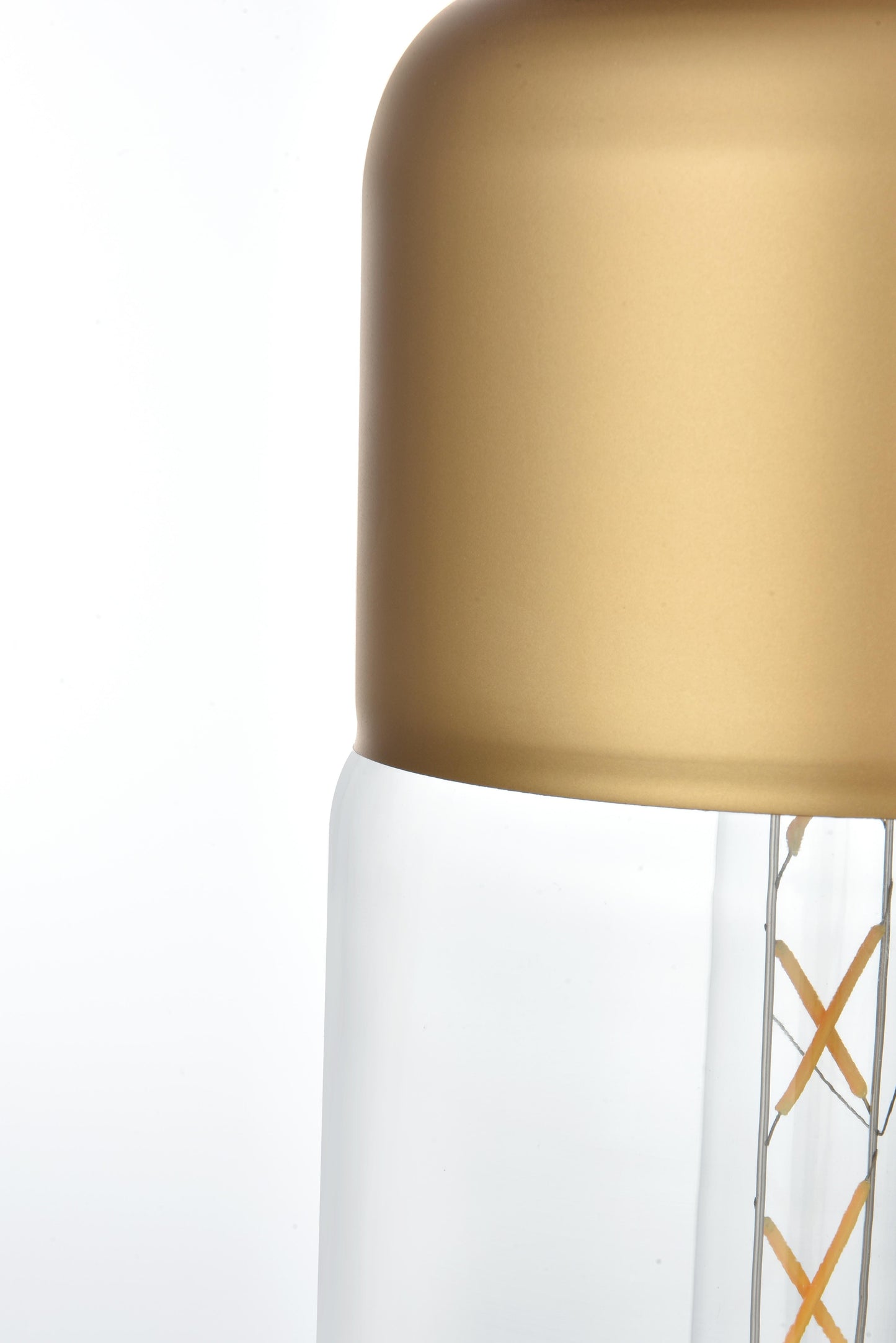 Ashwell 5 Inch Pendant Clear Shade in Satin Gold