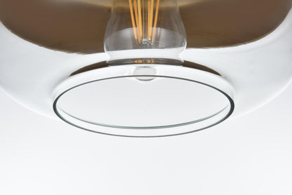 Ashwell 10 Inch Pendant Clear Shade in Satin Gold