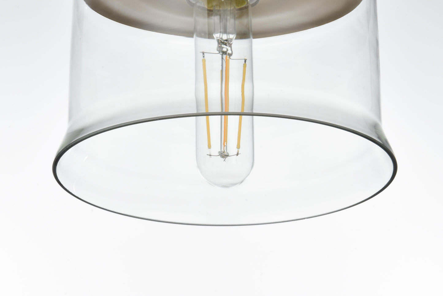 Kenna 6.5 Inch Pendant Clear Shade in Satin Gold