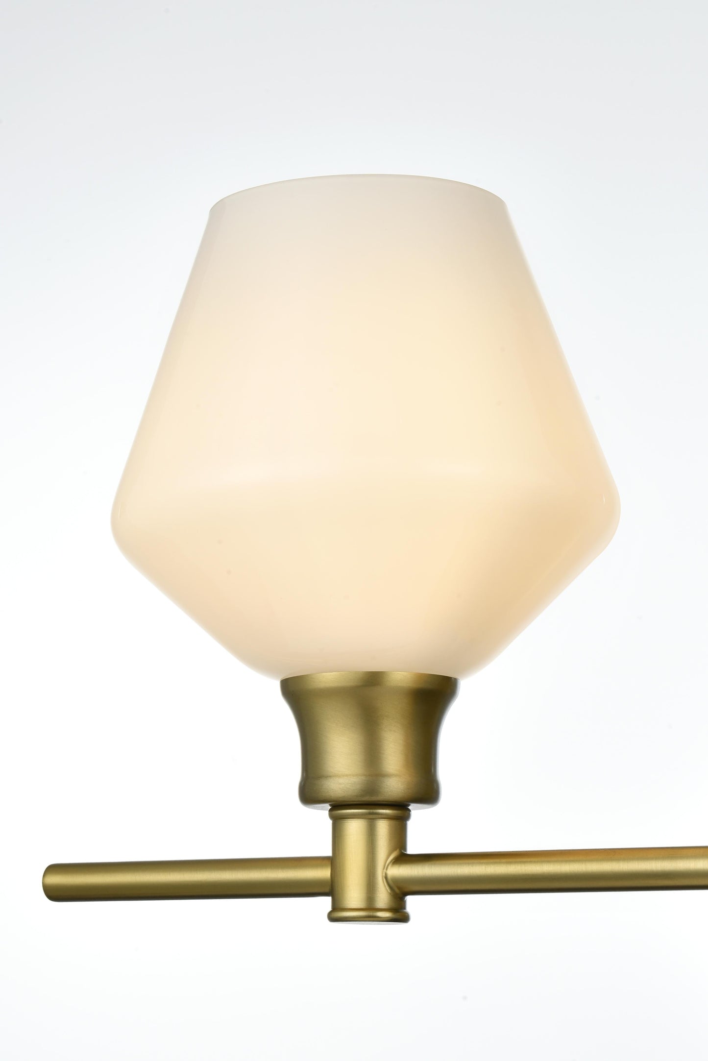 Gene 2 Light Satin Gold and Frosted White Glass Wall Sconce