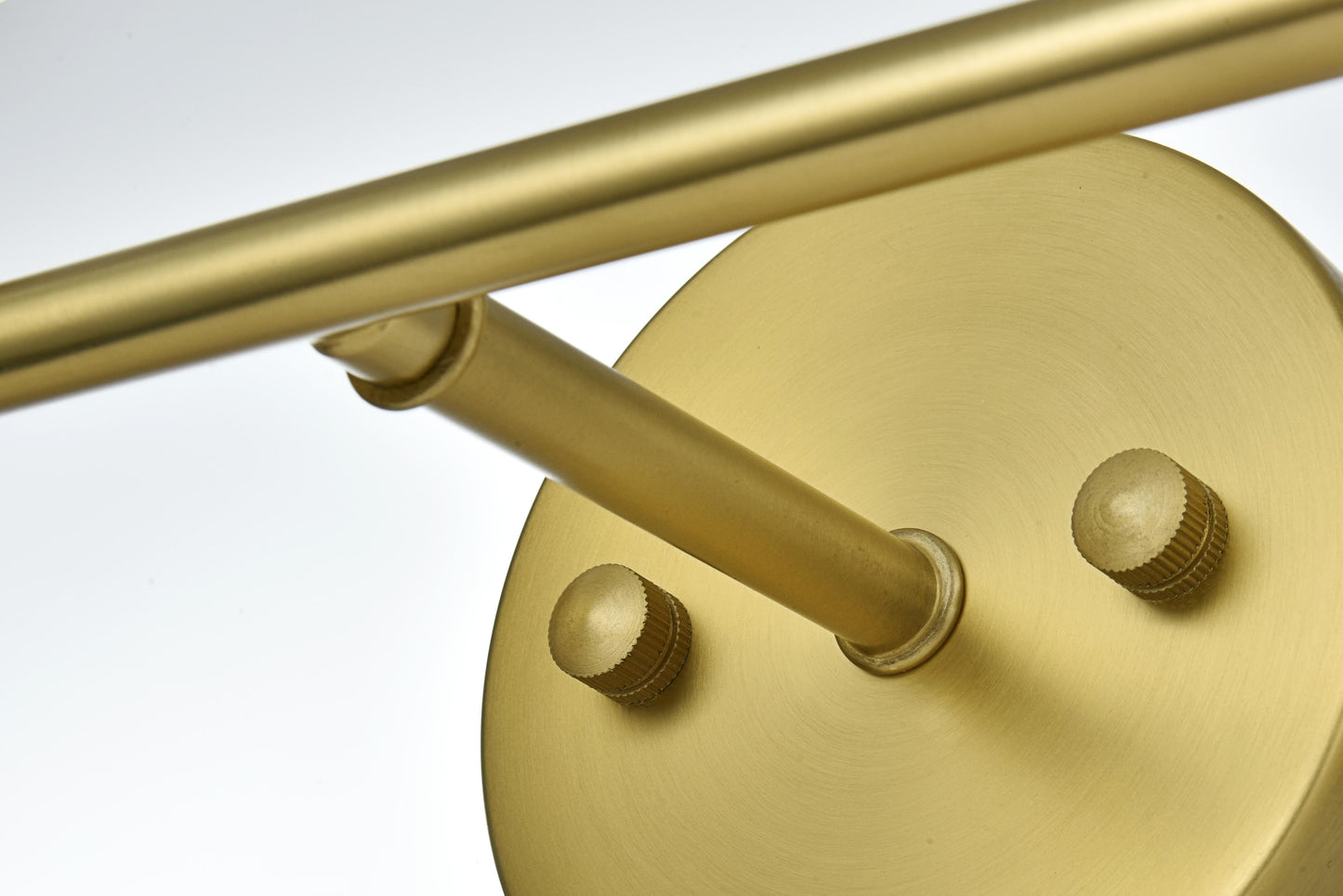 Collier 2 Light Satin Gold and Clear Glass Wall Sconce