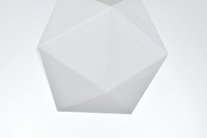 Lawrence 10 Inch Flush Mount Frosted White Shade in Satin Gold