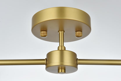 Zane 21.5 Inch Flush Mount in Satin Gold