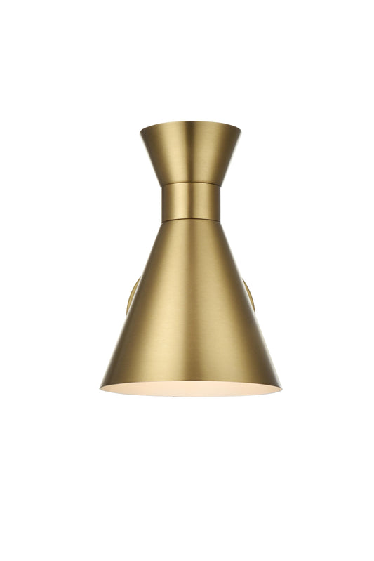 Halycon 6 Inch Wall Sconce in Satin Gold