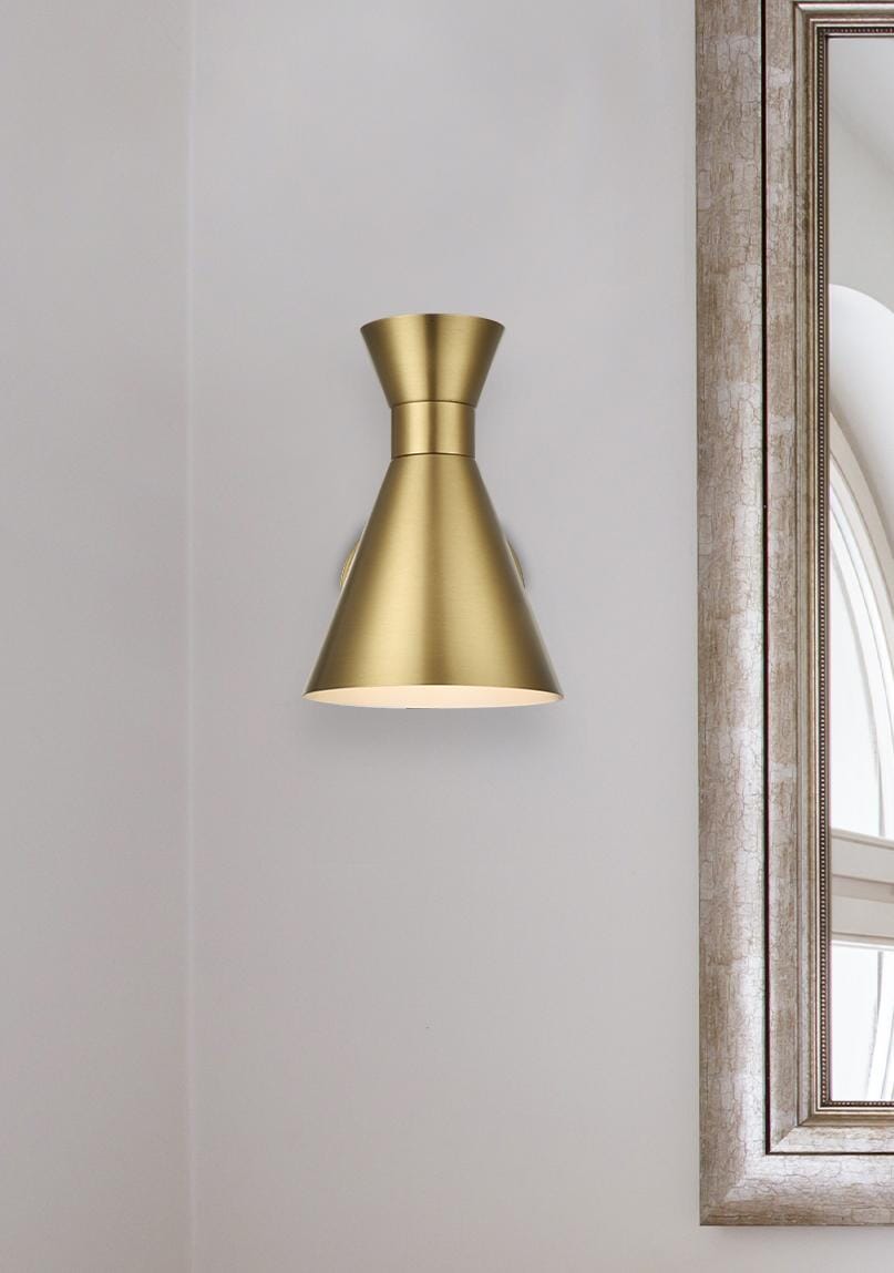 Halycon 6 Inch Wall Sconce in Satin Gold