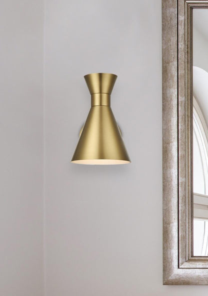 Halycon 6 Inch Wall Sconce in Satin Gold