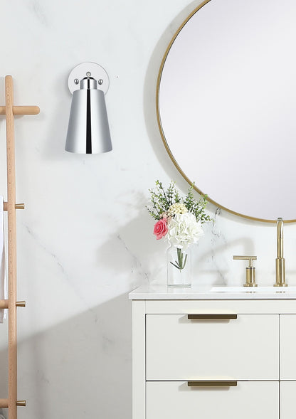 Halycon 5 Inch Wall Sconce in Chrome