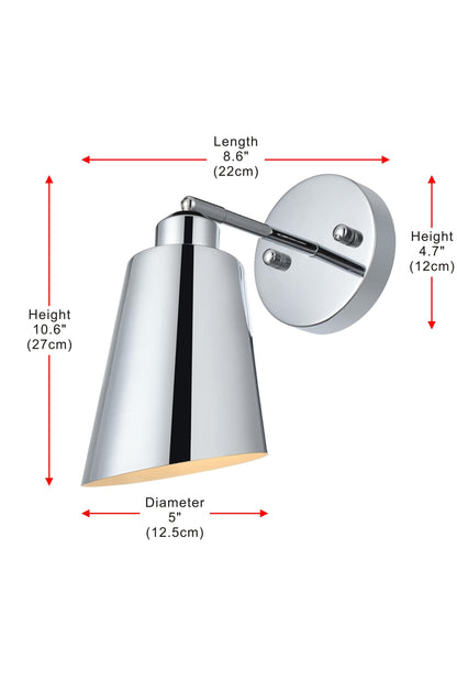 Halycon 5 Inch Wall Sconce in Chrome