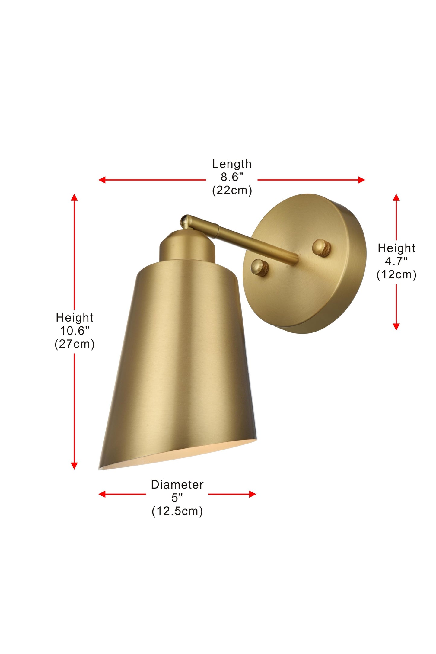 Halycon 5 Inch Wall Sconce in Satin Gold