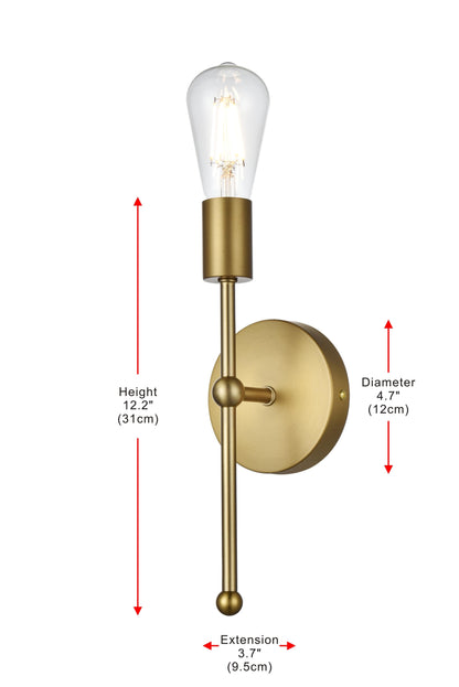 Keely 4.5 Inch Wall Sconce in Satin Gold