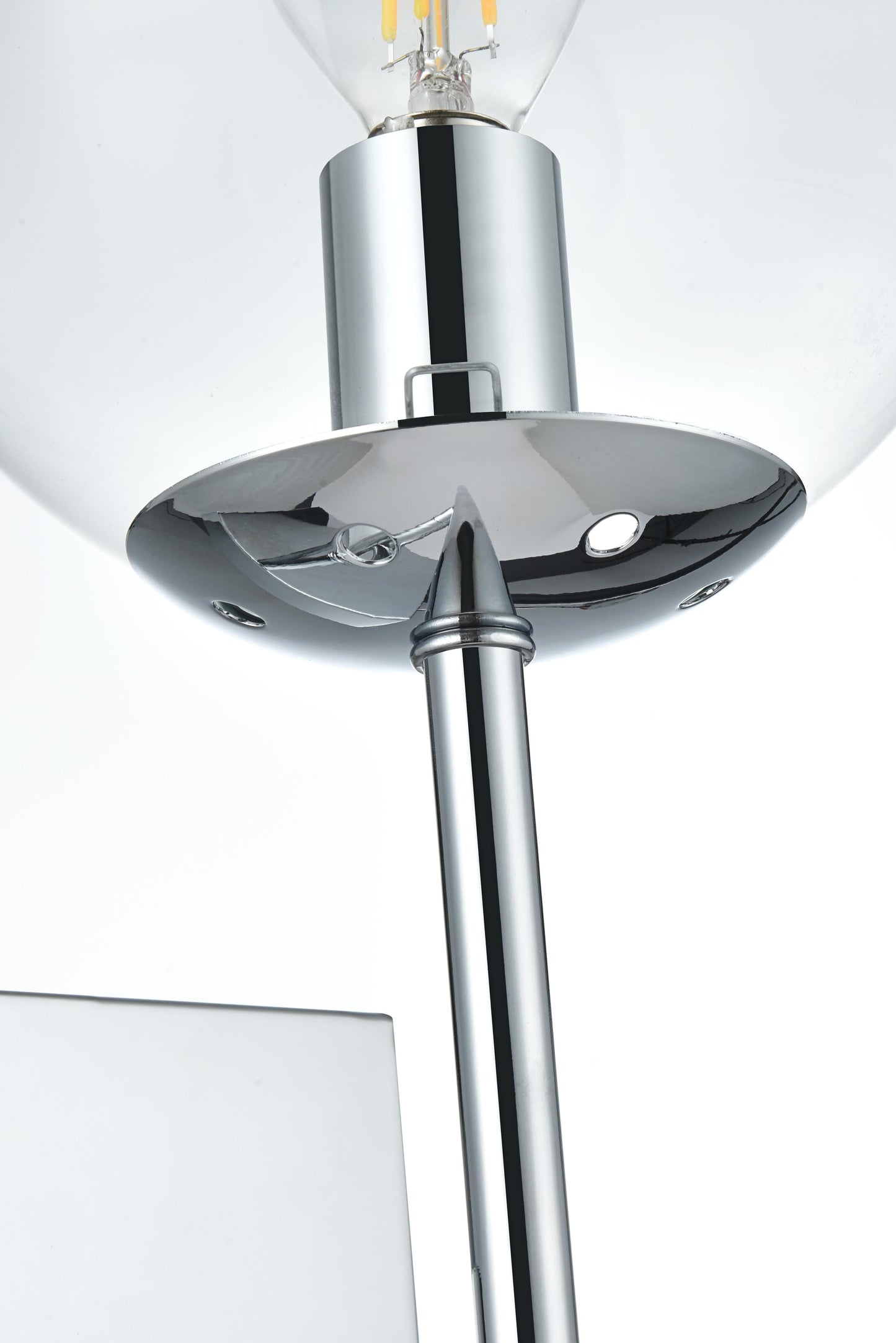 Neri 6 Inch Wall Sconce Clear Shade in Chrome