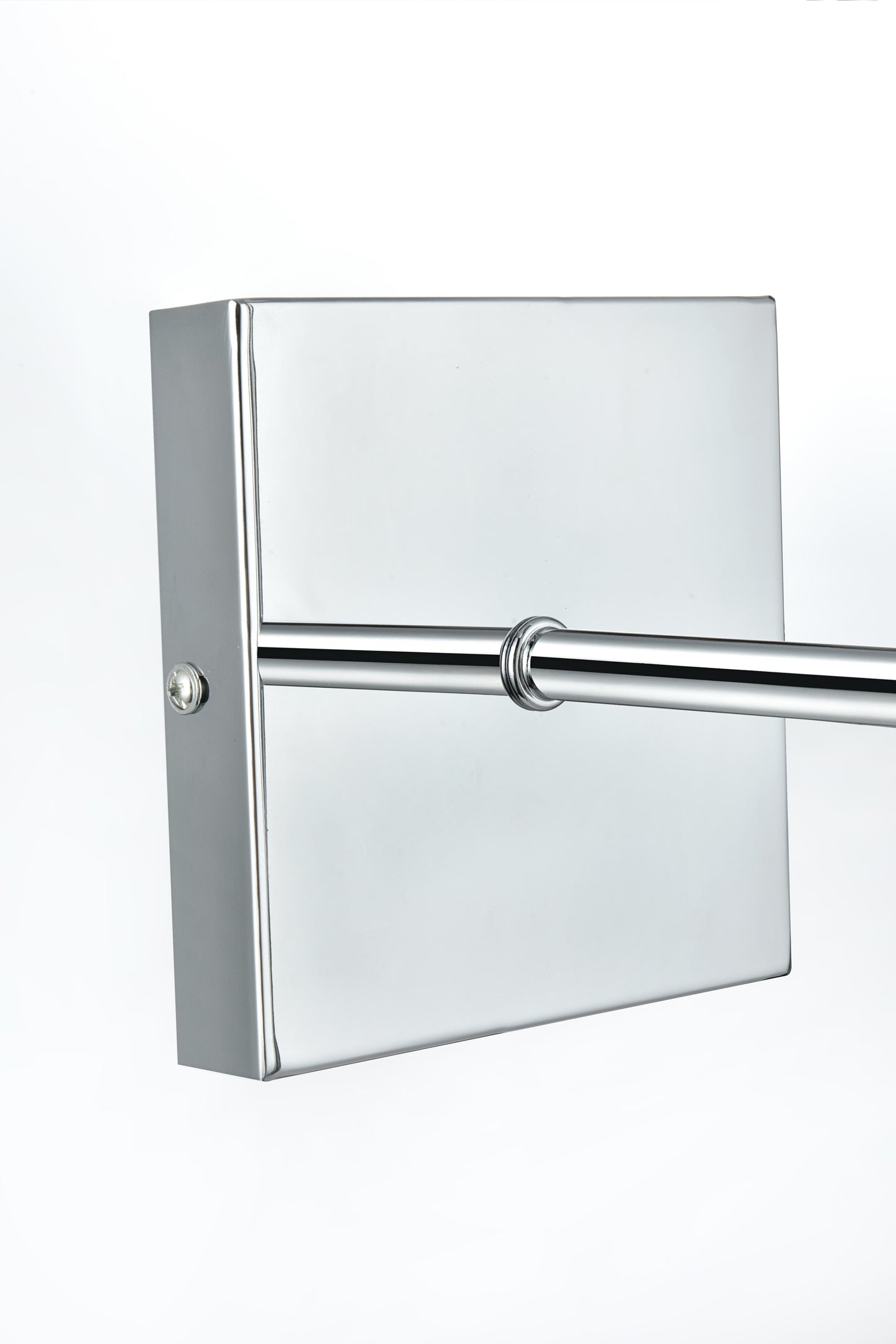 Neri 6 Inch Wall Sconce White Shade in Chrome