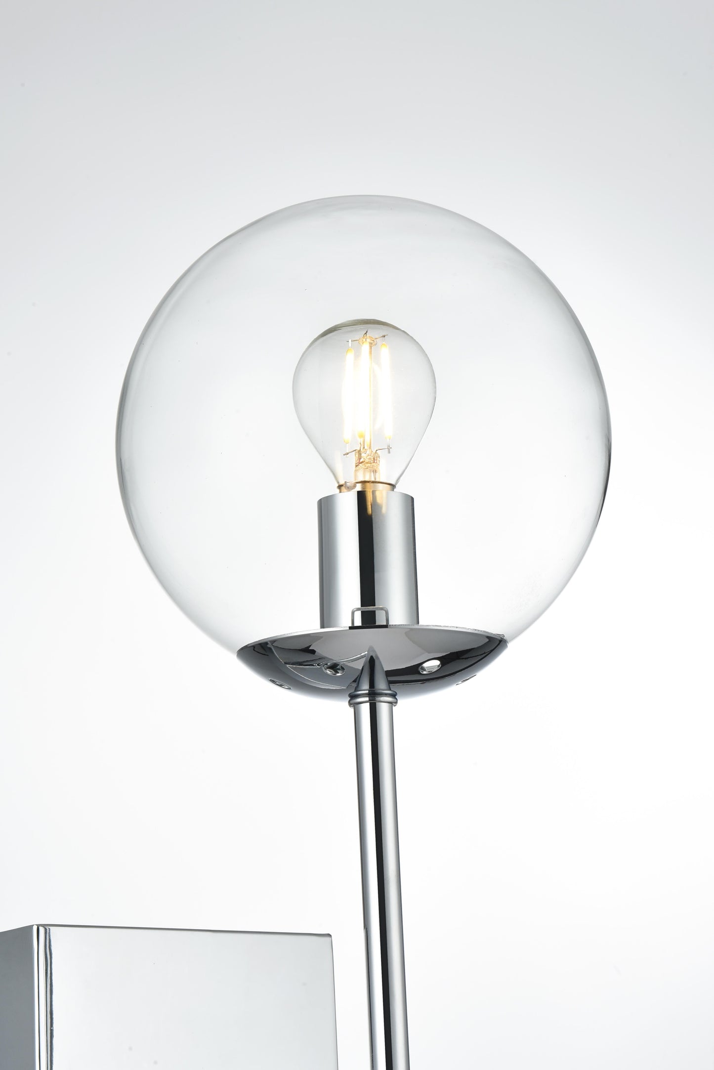 Neri 6 Inch Wall Sconce Clear Shade in Chrome