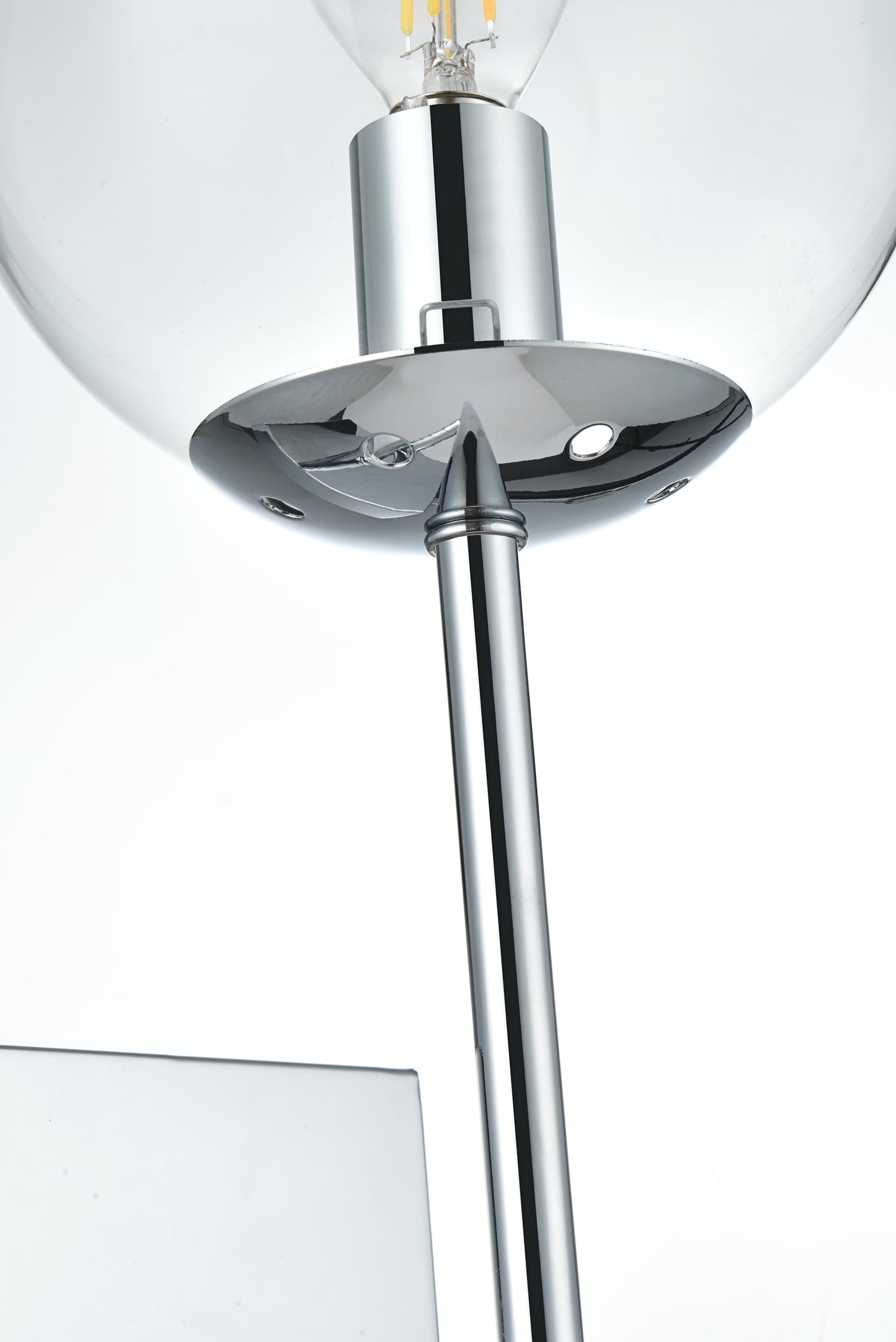 Neri 6 Inch Wall Sconce Clear Shade in Chrome