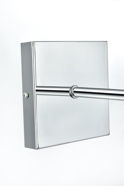 Neri 6 Inch Wall Sconce White Shade in Chrome