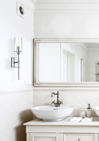 Elsreth 4.5 Inch Wall Sconce Clear Shade in Chrome