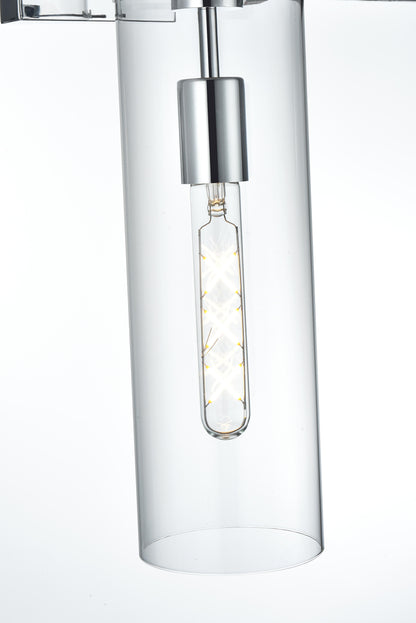 Savant 4.5 Inch Wall Sconce Clear Shade in Chrome