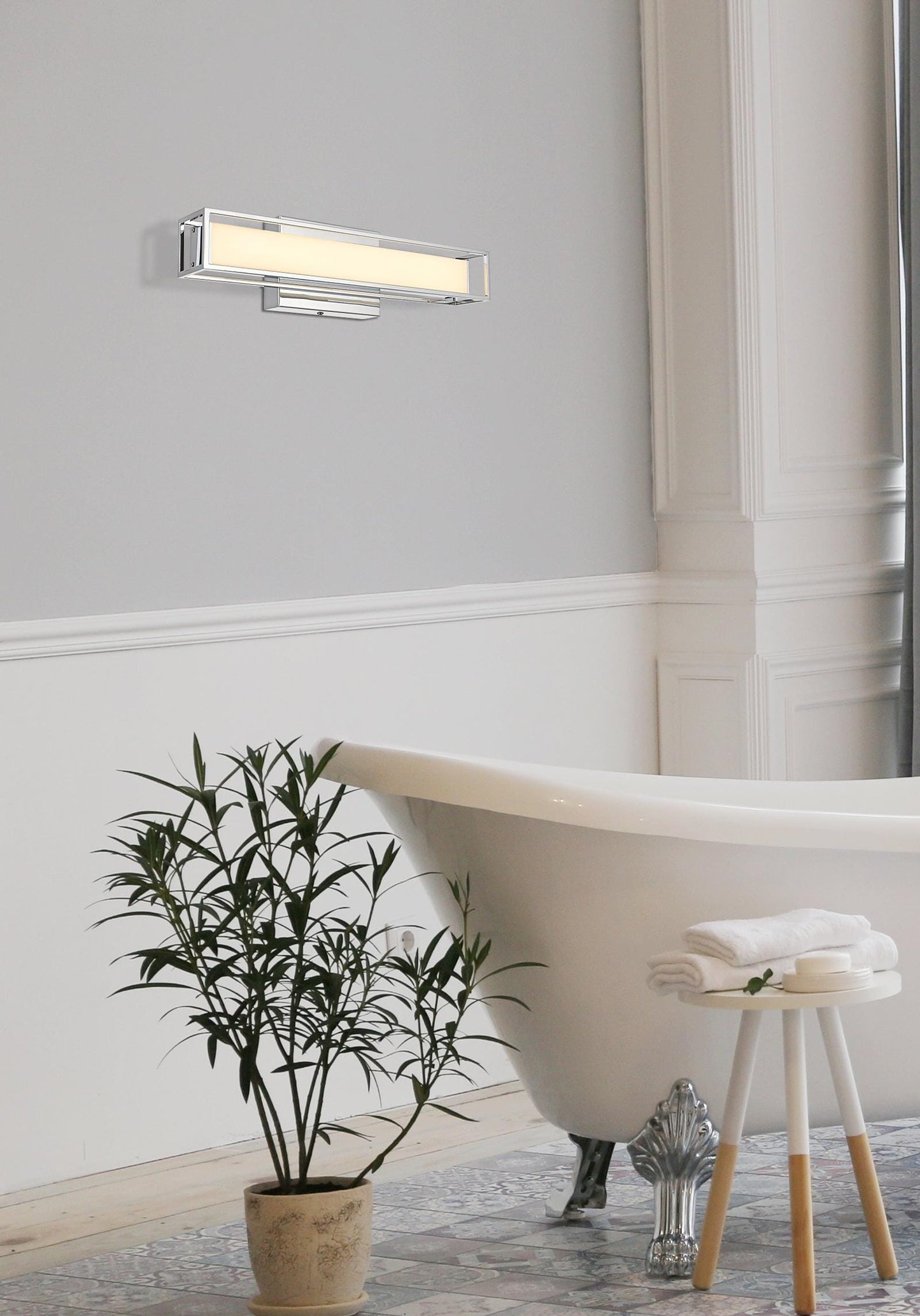 Aden 16 inch LED Wall Sconce in Chrome