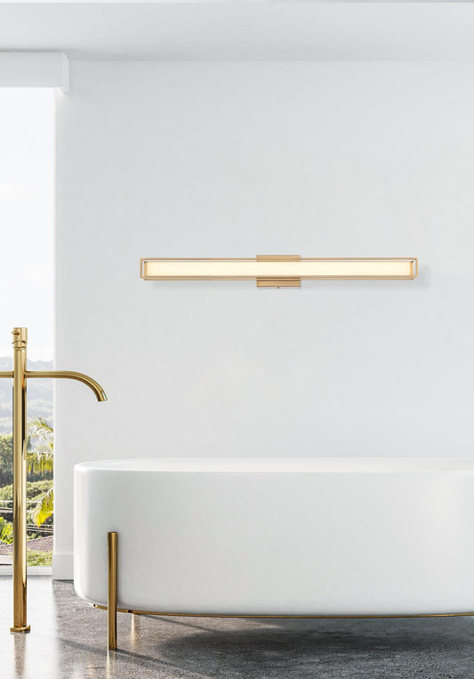 Aden 36 inch LED Wall Sconce in Satin Gold