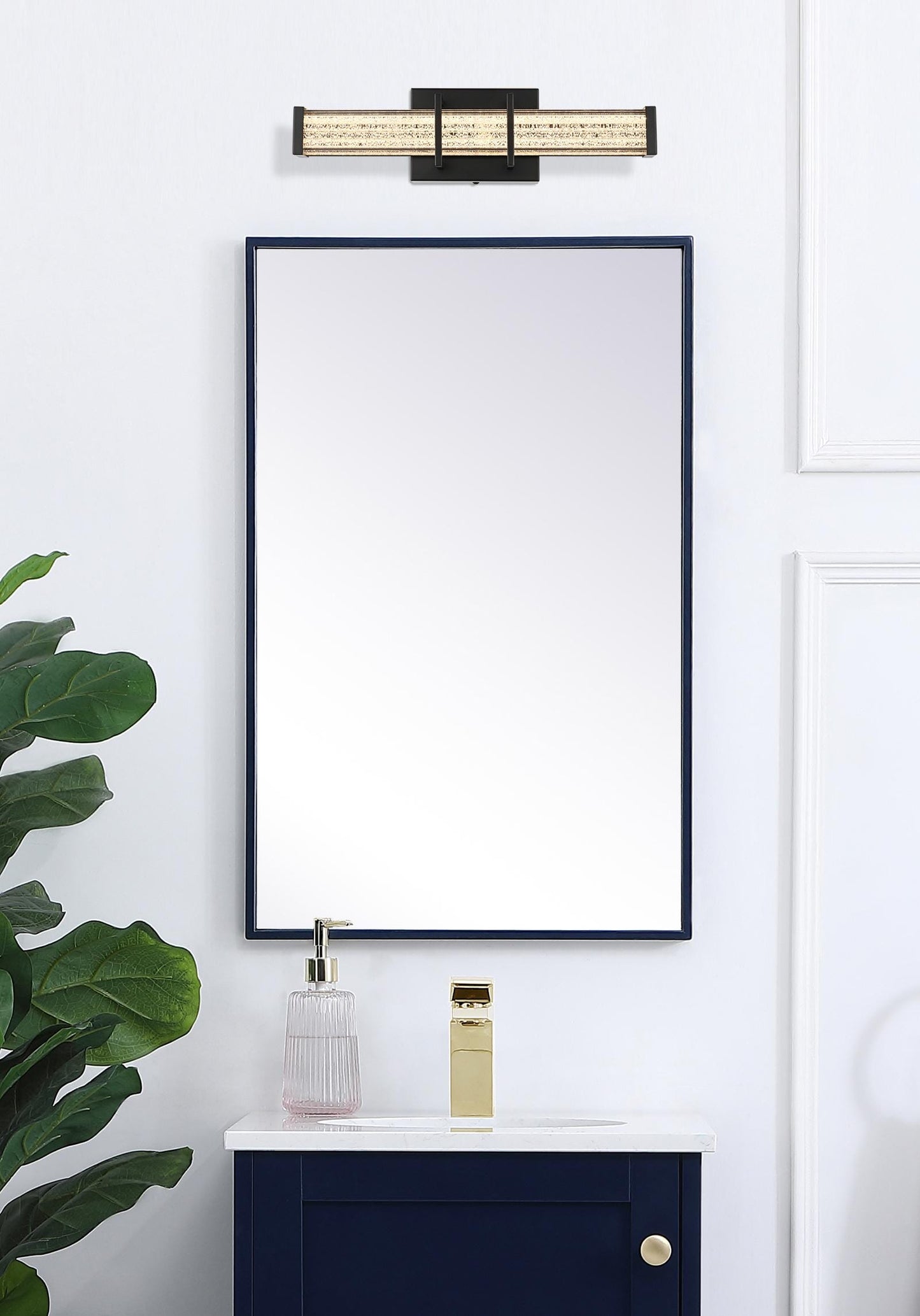 Ivaan 16 inch LED Wall Sconce in Black