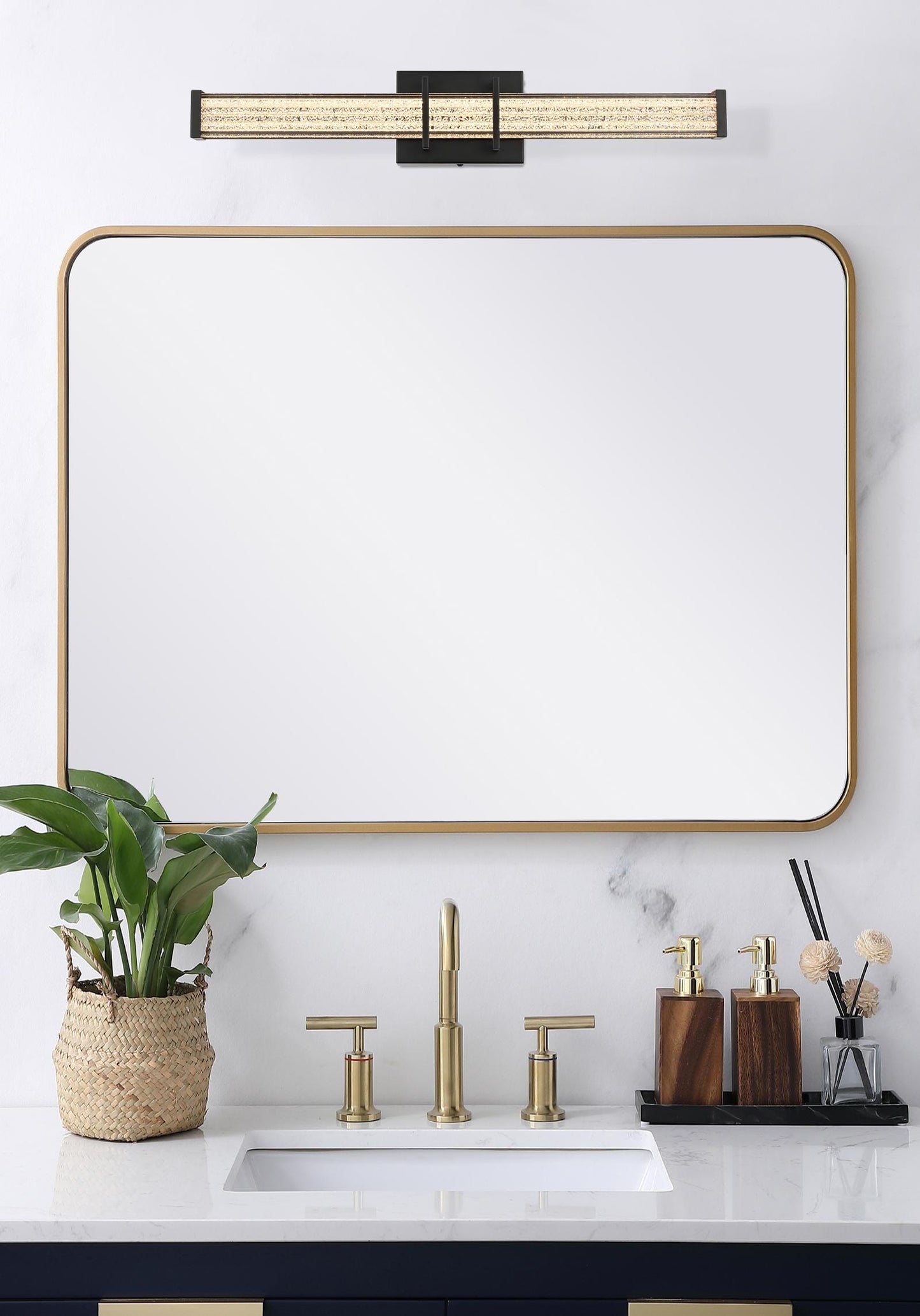 Ivaan 24 inch LED Wall Sconce in Black