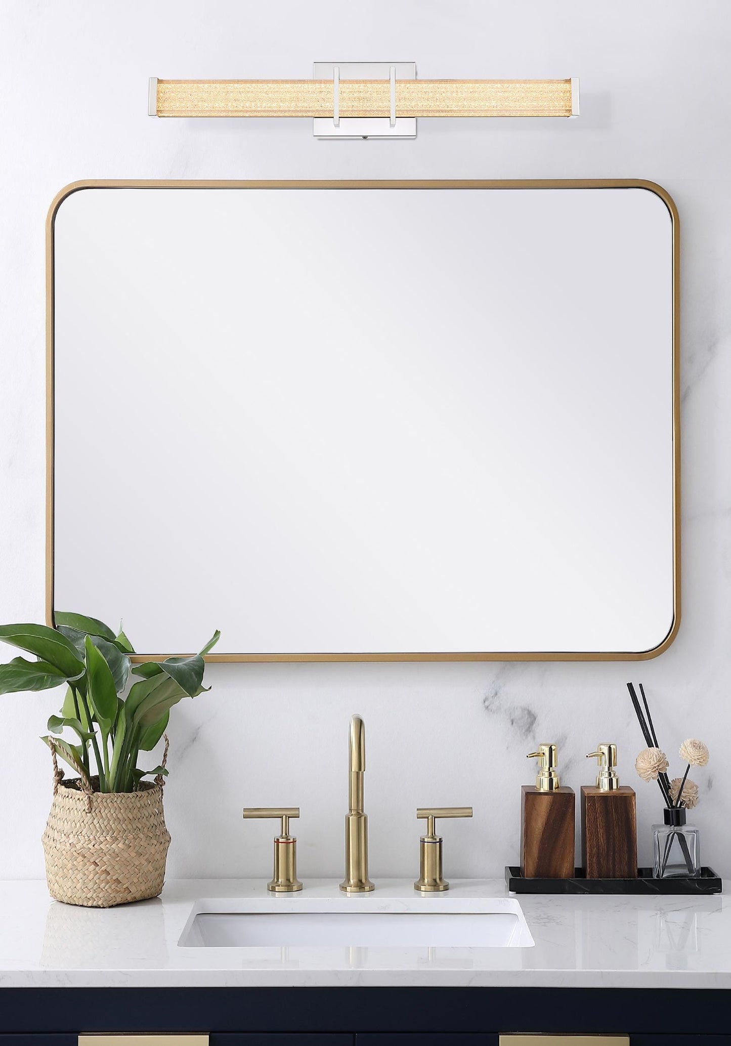 Ivaan 24 inch LED Wall Sconce in Chrome